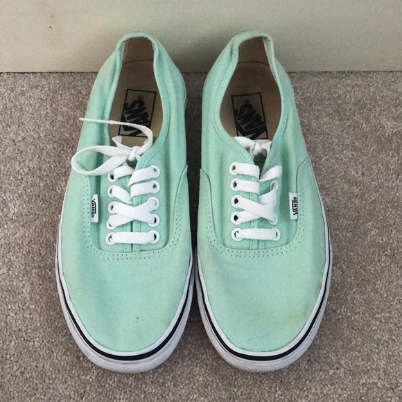 mint green vans womens